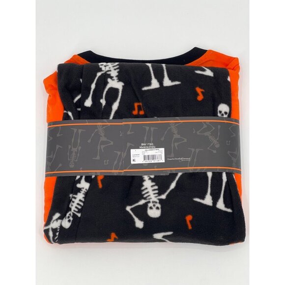 Halloween Family Pajamas Mens S 2pc Set Skeleton Glow in the Dark NWT - Picture 4 of 4